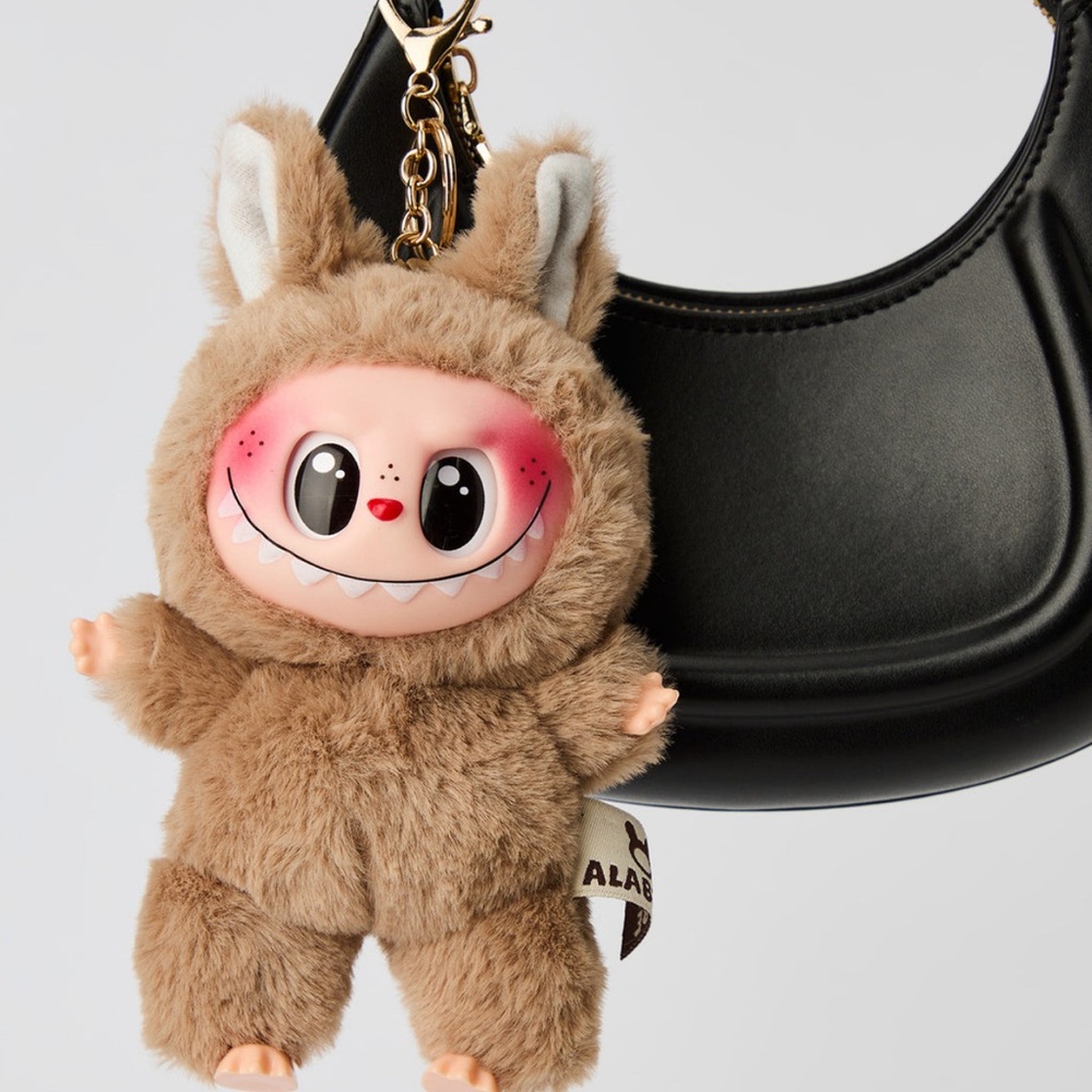 Labubu Inspired Faux Fur Keychain Set – Multiple Colours - Picture 12 of 16